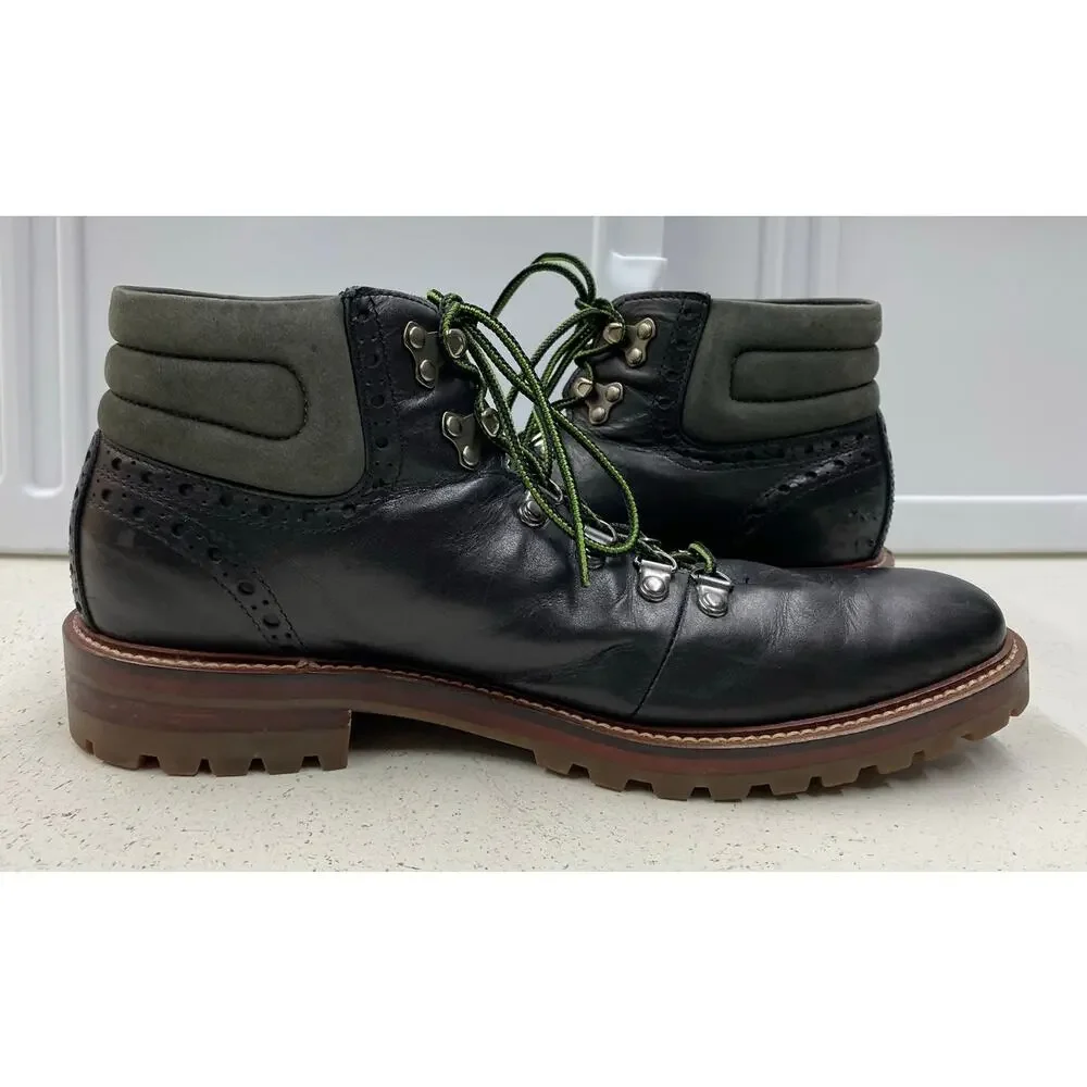Men Johnston & Murphy Karnes Alpine Oxford leather ankle boots shoes, 8.5M